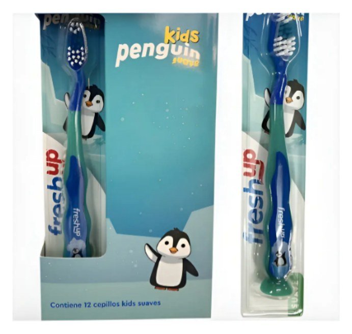 Cepillo Nino Fresh Up Penguin Suave Caja x 12