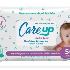 Toalla humeda Care Up Baby 50u. sin tapa