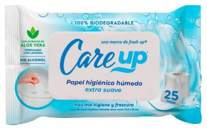 Papel Higienico Humedo Care Up x25unid