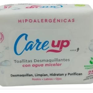 Toallitas desmaquillantes con agua micelar x 25u
