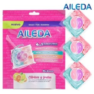 DETERGENTES EN CAPSULAS x 8 cap citricos y frutas AILEDA