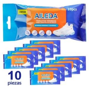 TOALLAS LIMPIA ZAPATILLAS AILEDA X 10 und