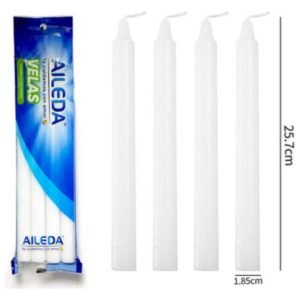 VELAS BLANCA ALEDA GRANDE 1.85X25.7CM AILEDA