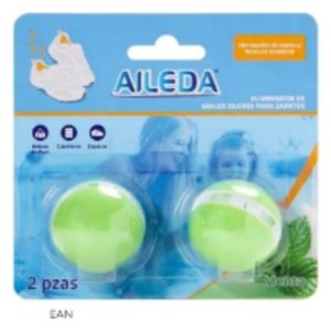 ESFERAS DESODORANTES PARA ZAPATOS MENTA 15GR X2 UN