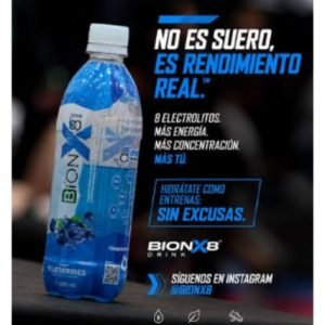 BEBIDA HIDRATANTE BIONX8 600ML BLUE BERRIES DISPLAY X 6 UND
