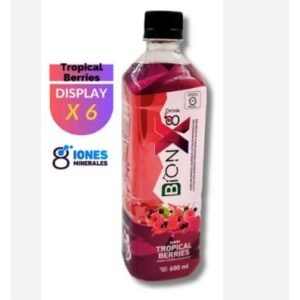 BEBIDA HIDRATANTE BIONX8 600ML TROPICAL BERRIES DISPLAY X 6 UND