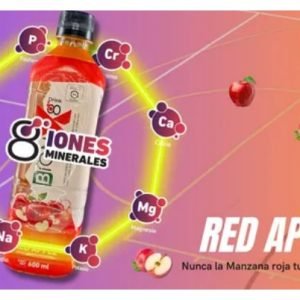 BEBIDA HIDRATANTE BIONX8 1 LT MANZANA ROJA DISPLAY X 6 UND