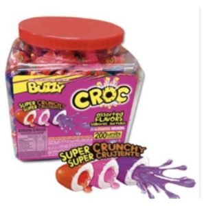 CHICLE BUZZY CROC SURTIDO 8 DISPLAY X 200un