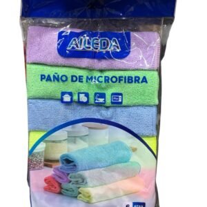 PAÑO DE MICROFRIBRA 38X40 AILEDA 6 PZAS