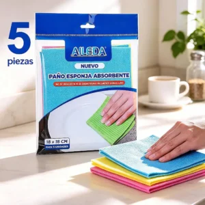 PAÑO ESPONJA ULTRA ABSORBENTE AILEDA X 5 UND