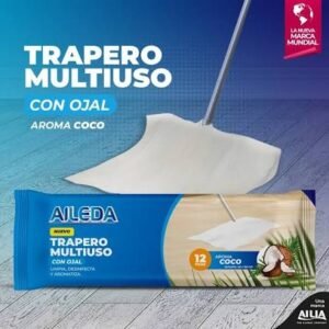 TRAPERO HUMEDO CON OJAL 40X60CM AILEDA - AROMA COCO 12 UND