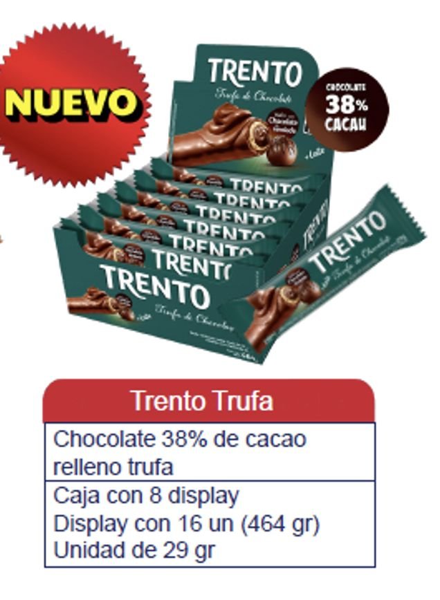 TRENTO TRUFA 8 DISPLAY X 12 UND 464 GR