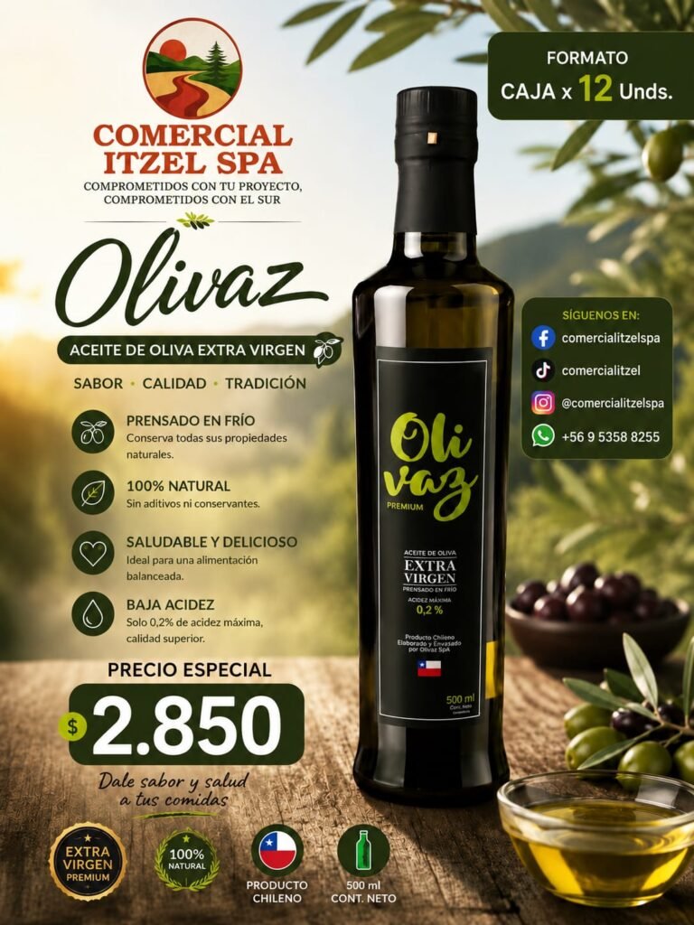 ACEITE DE OLIVA OLIVAZ 0,2 ACIDEZ EXTRA VIRGEN 500ml